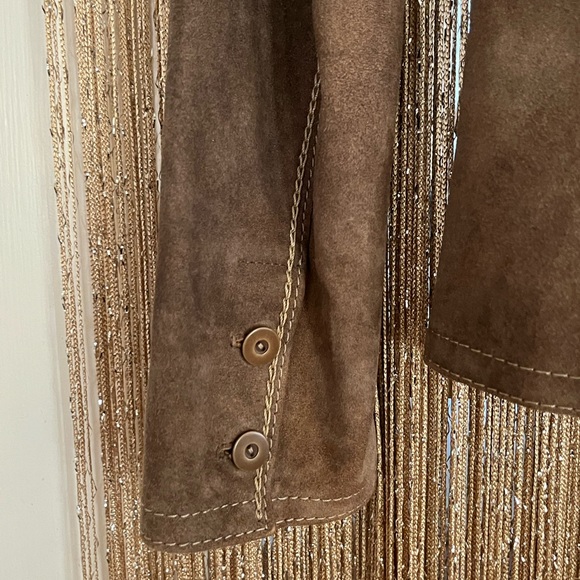 Studded Brown Leather Jacket - Picture 9 of 14